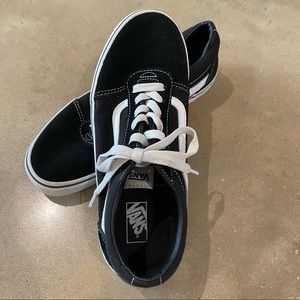 Boy’s Vans Old Skool Black and White Shoes